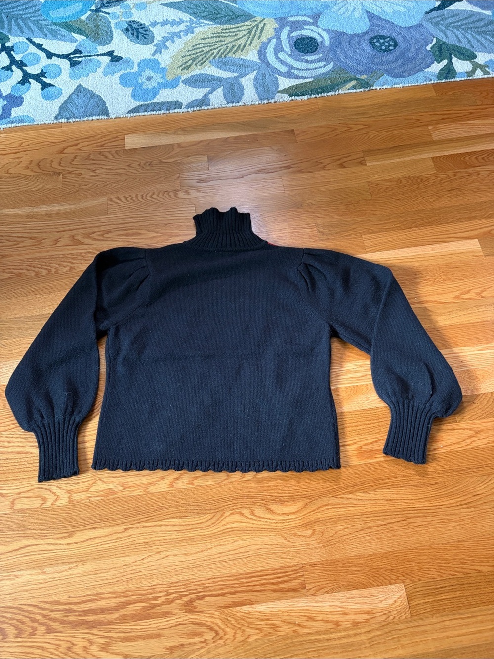 Anthropologie x Farm Rio Mock-Neck Embroidered Pullover Sweater Size Large NWT - Picture 12 of 13